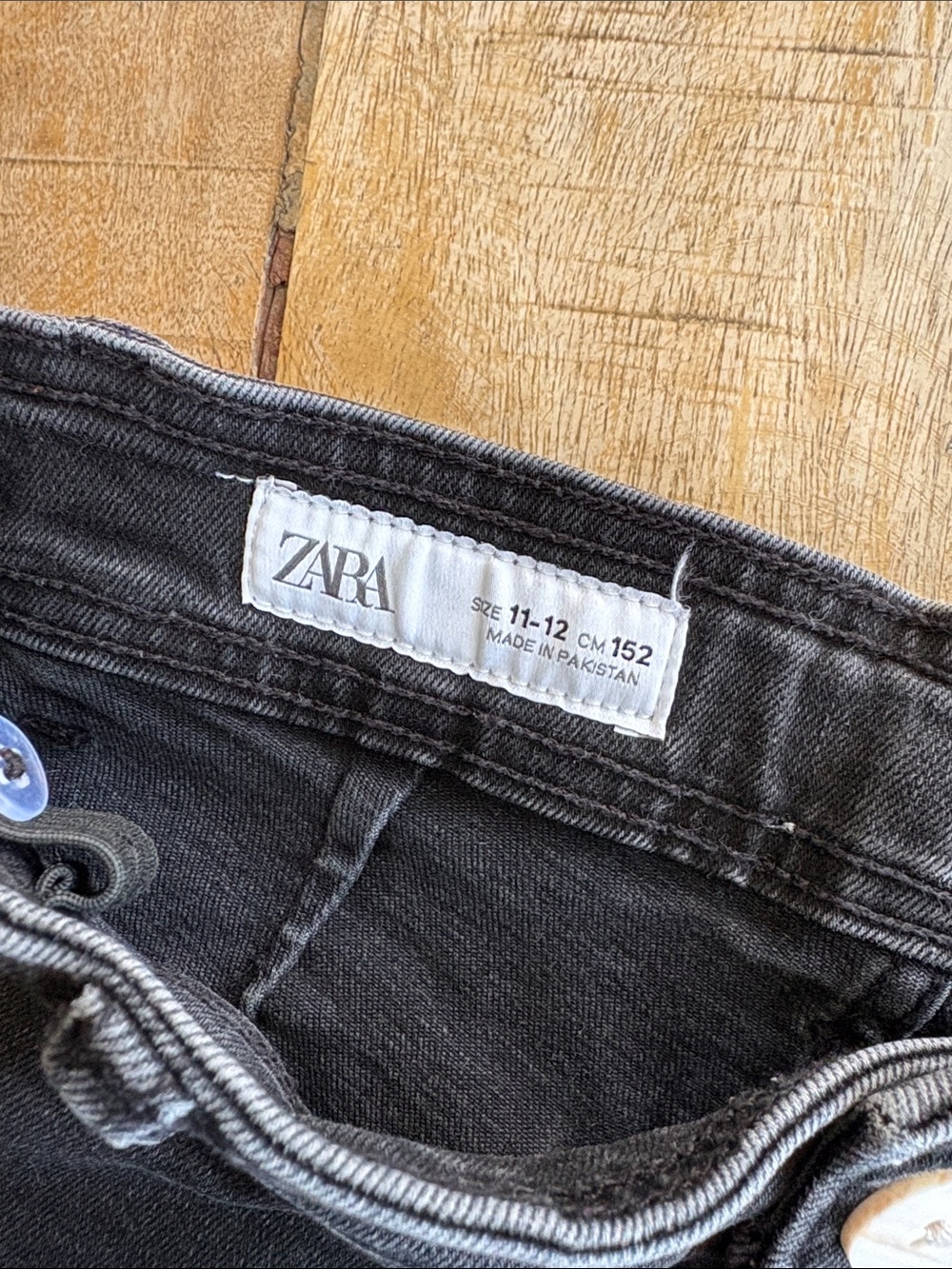Zara Girls Wide Leg Marine Jeans size 11-12y - Picture 2 of 6